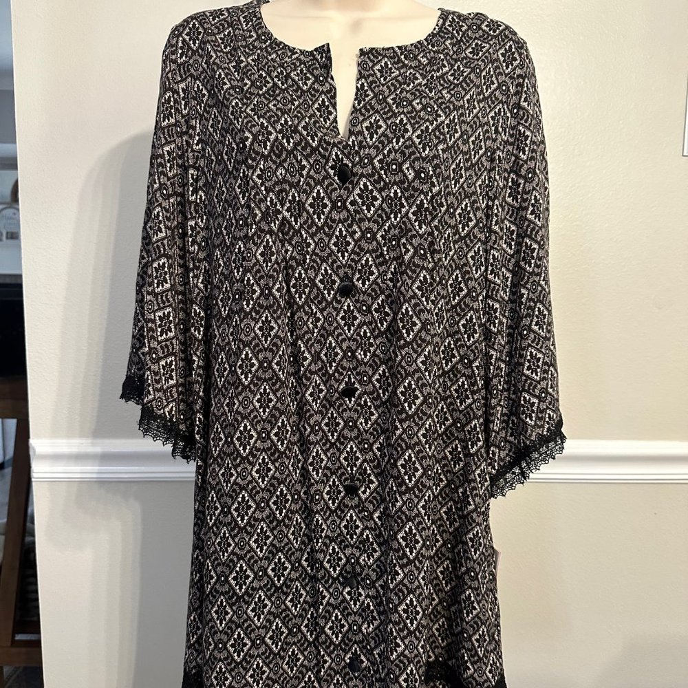 Betsey Johnson lacey sleepshirt sleepwear small New NWT